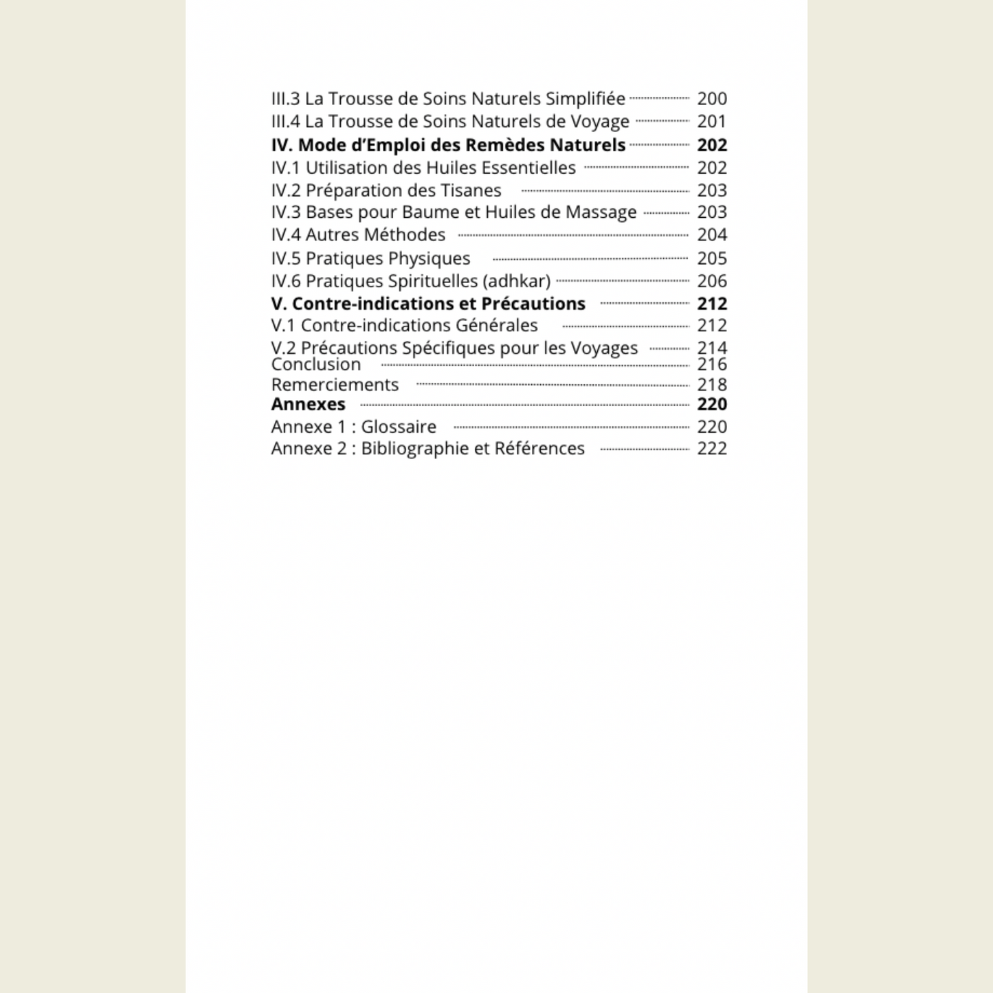 Sommaire du livre de médecine prophétique tabiea