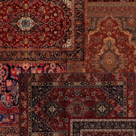 Tapis perses superposés pour représenter les bienfaits de fajr
